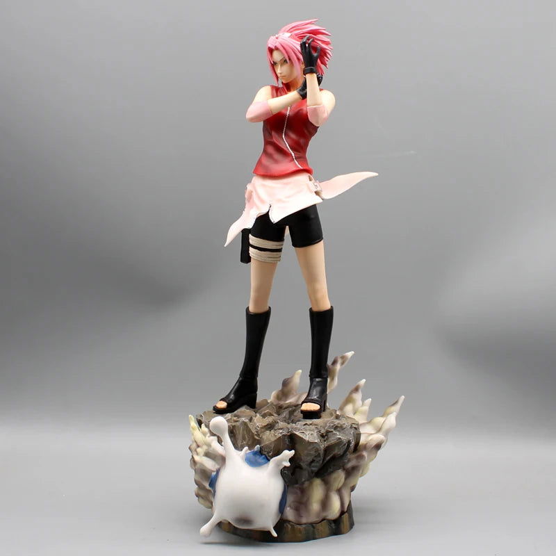 Naruto Shippuden Figures, Haruno Sakura and Hyuga Hinata Action Figures, PVC Anime Model Collection Statue Toys 34 cm