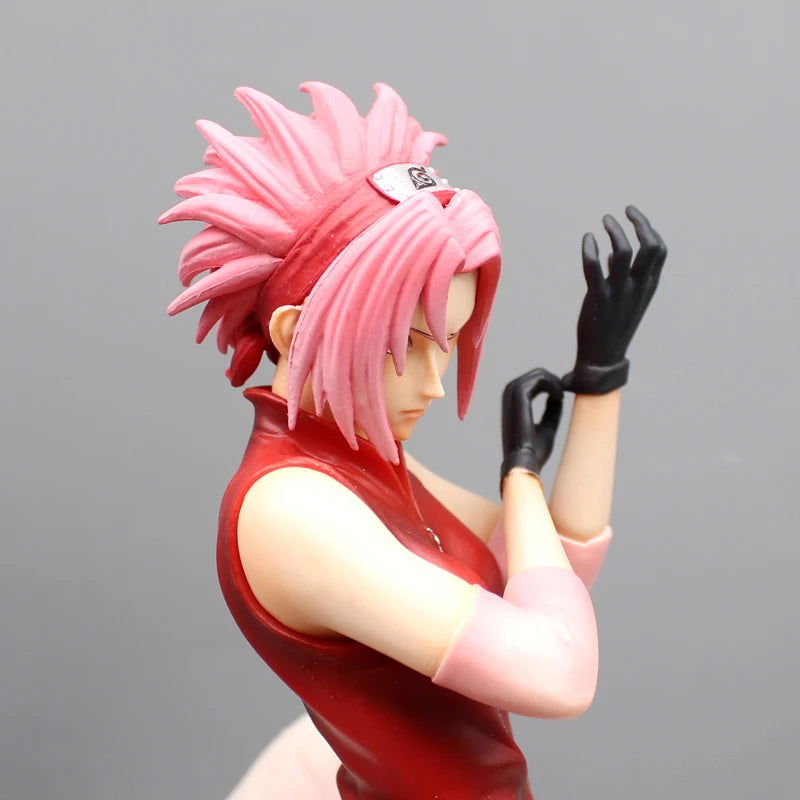 Naruto Shippuden Figures, Haruno Sakura and Hyuga Hinata Action Figures, PVC Anime Model Collection Statue Toys 34 cm