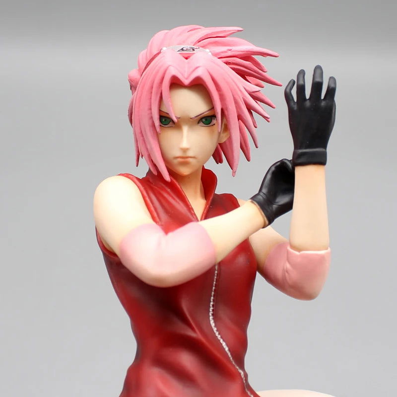 Naruto Shippuden Figures, Haruno Sakura and Hyuga Hinata Action Figures, PVC Anime Model Collection Statue Toys 34 cm