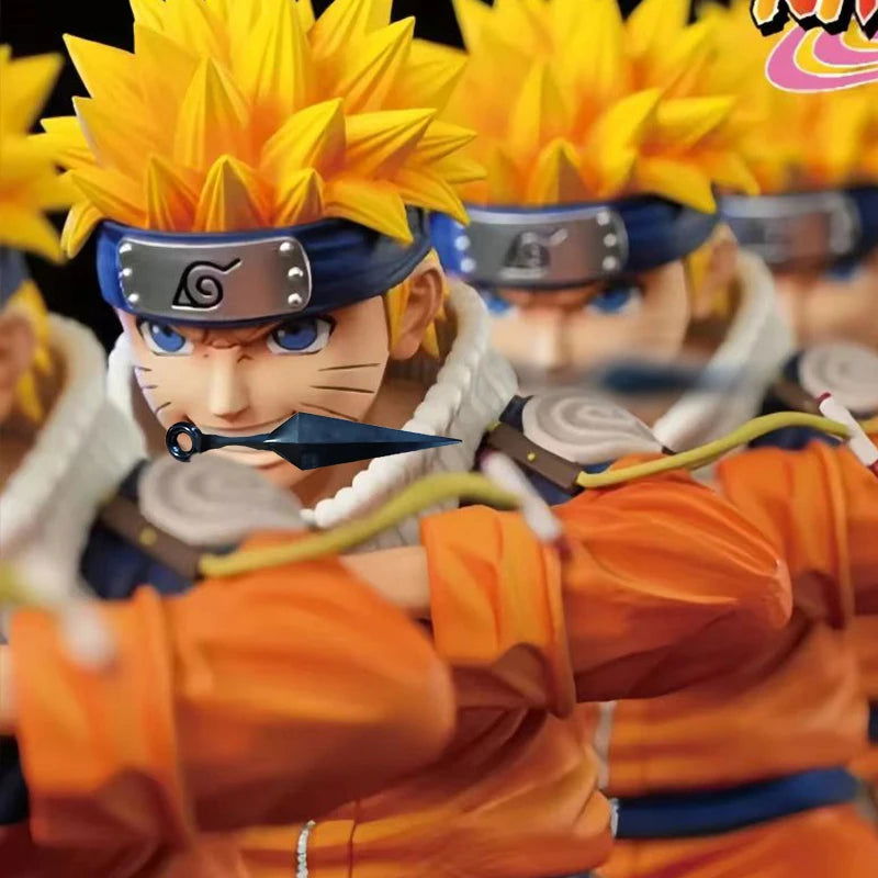 Naruto Uzumaki Figure, Kage Bunshin no Jutsu Figurine, Anime Gifts 4 in