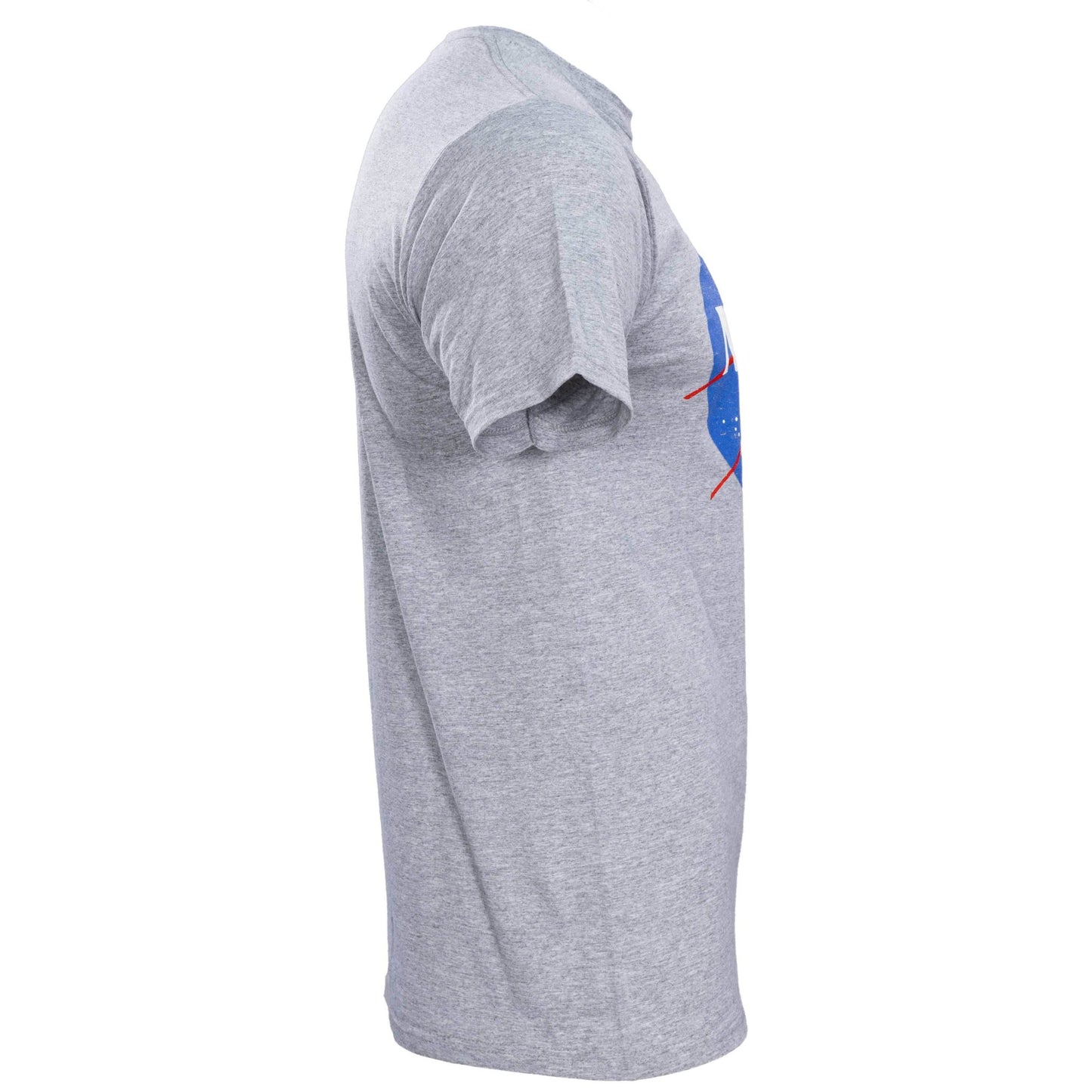 NASA Logo Men's Officially Licensed Short Sleeve Gray T-Shirt - S