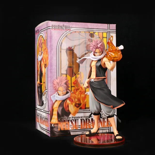 Natsu Dragneel Figure, Fire Dragon Slayer Figurine, Anime Gifts 23cm/9in