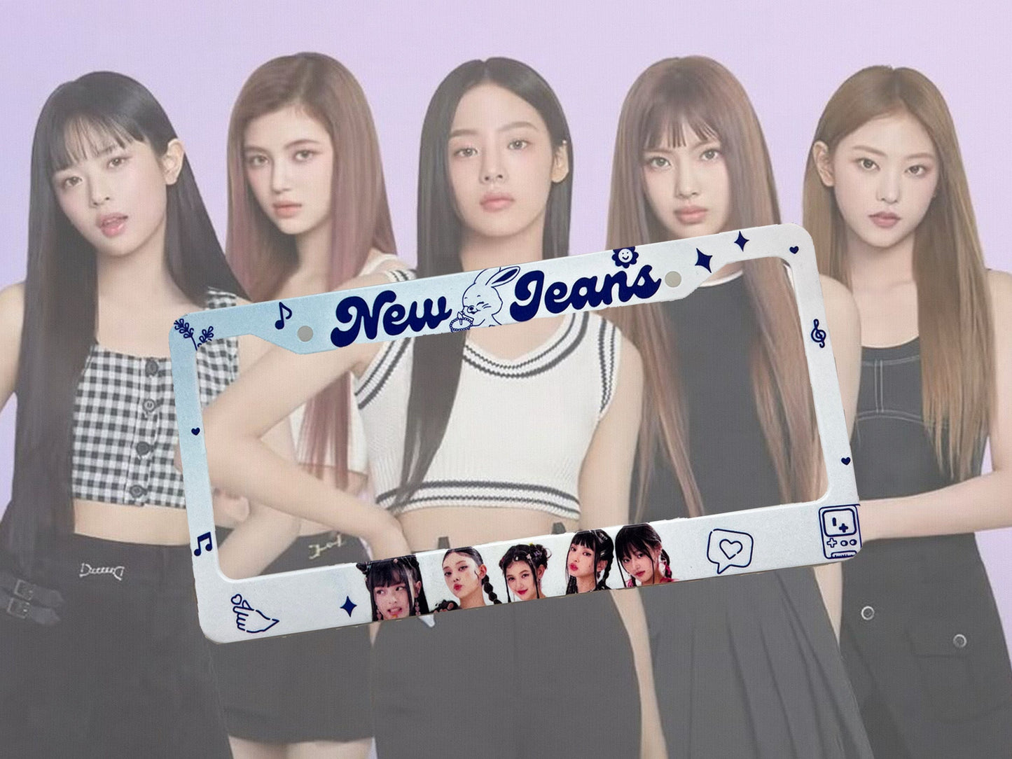 New Jeans Kpop License Plate Frame
