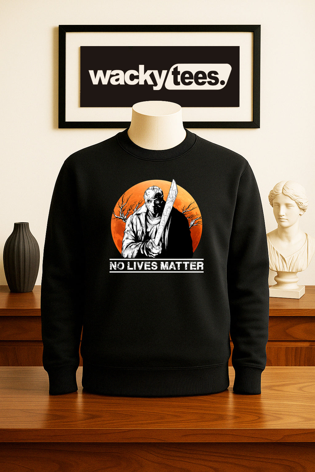 No Lives Matter Jason Voorhees Horror Terror Halloween Graphic Tee Shirt