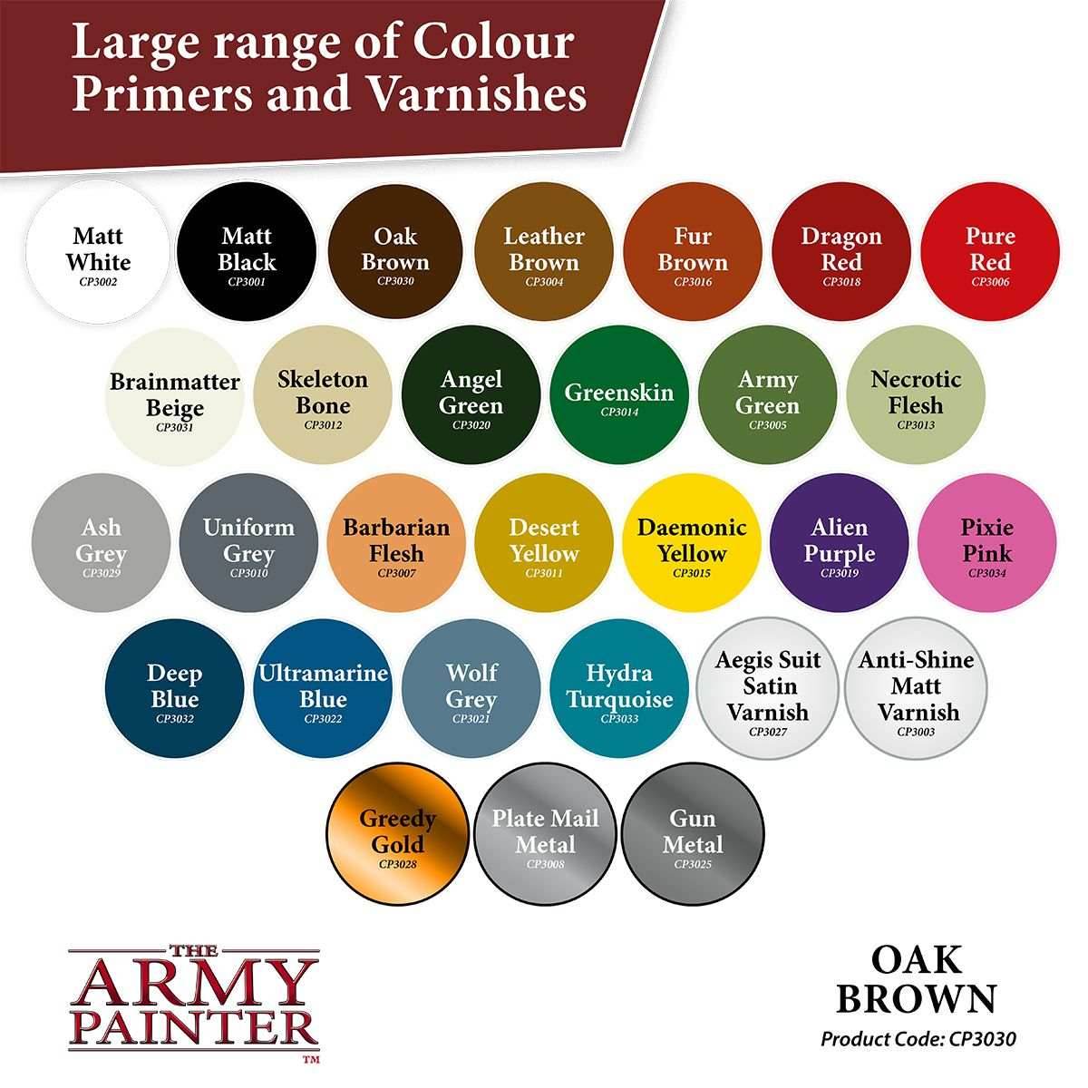 Army Painter Colour Primer: Oak Brown - 