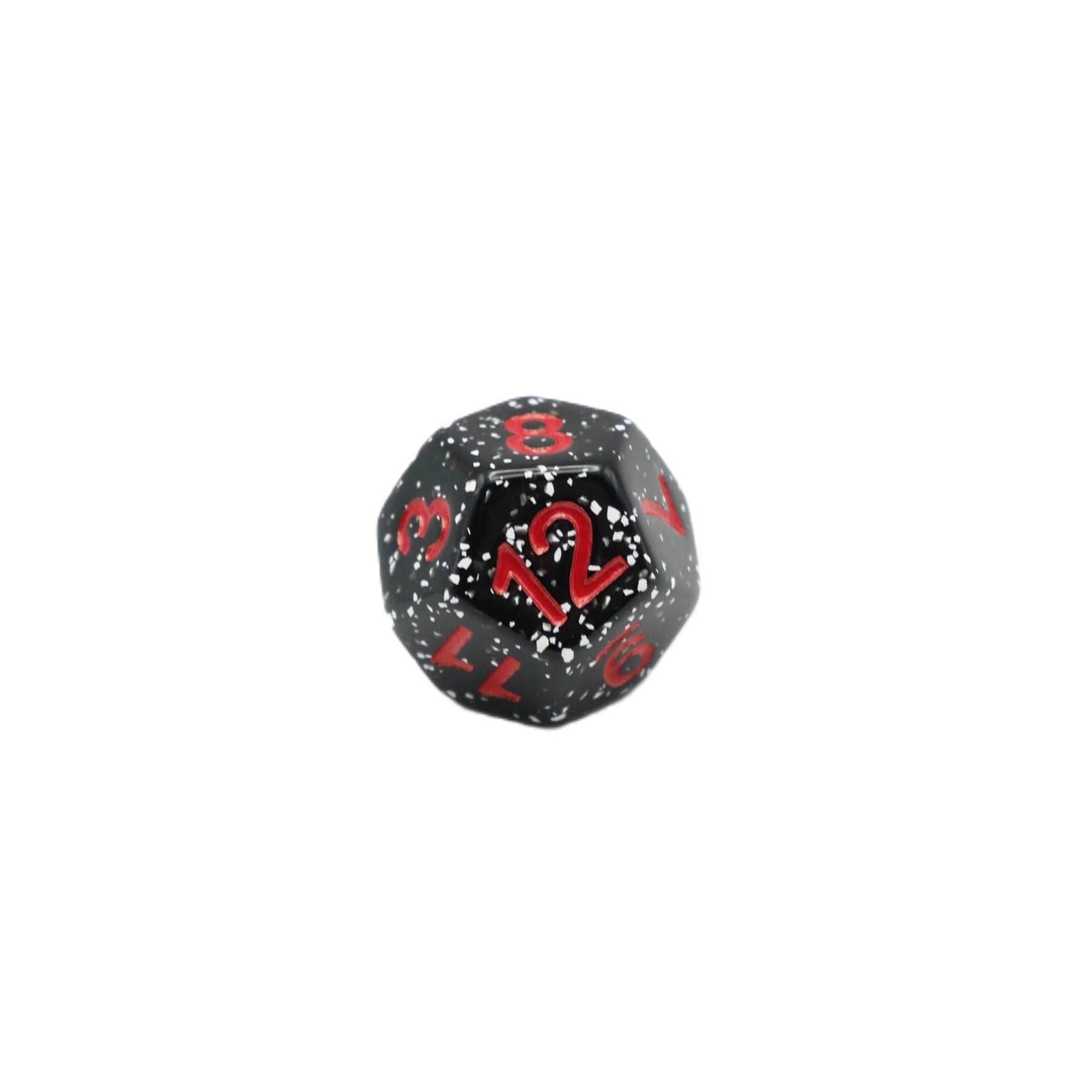 Obsidian Malphite - 7 Piece DnD Dice Set | Acrylic RPG Gaming Dice - 