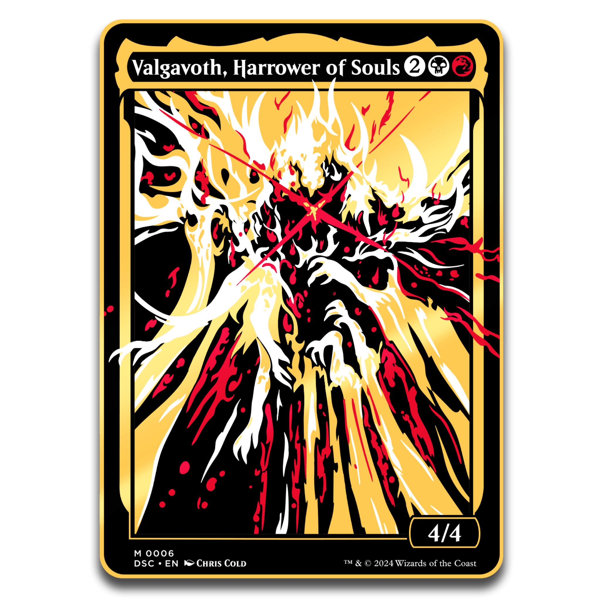 Magic: The Gathering - Valgavoth Harrower of Souls Commander Token - 