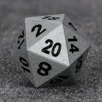Paladin Bright Silver Metal DND Dice Set