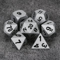 Paladin Bright Silver Metal DND Dice Set