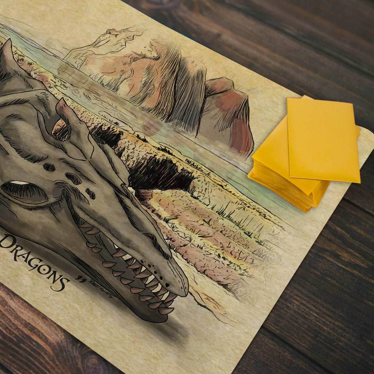 Dragonskull Playmat - Standard Playmat / No Life Counter / Plain