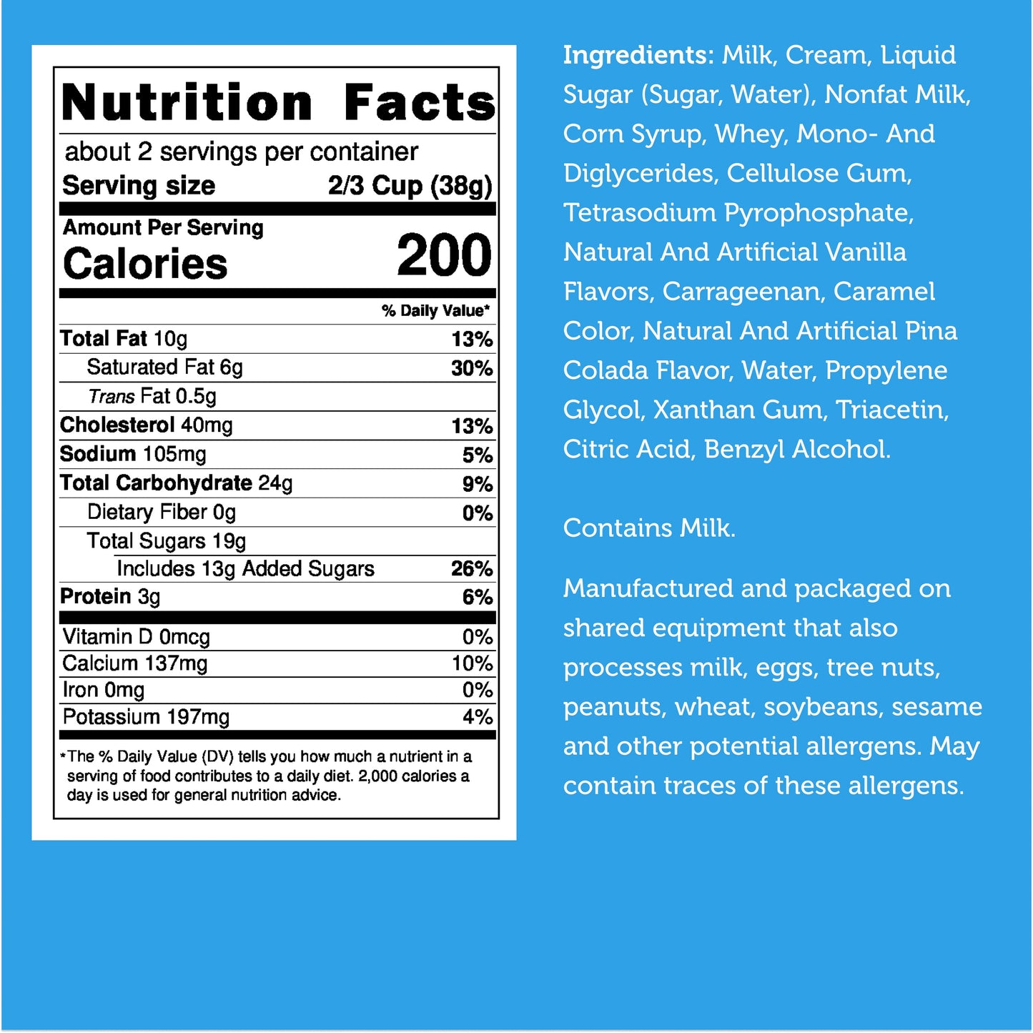 Freeze Dried Ice Cream That Does Not Melt (Bits) Pina Colada