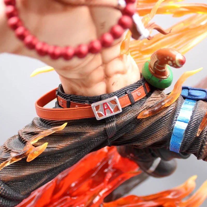 Portgas D. Ace One Piece Figurine, Anime Action Figures PVC Large Statue Collection 48cm