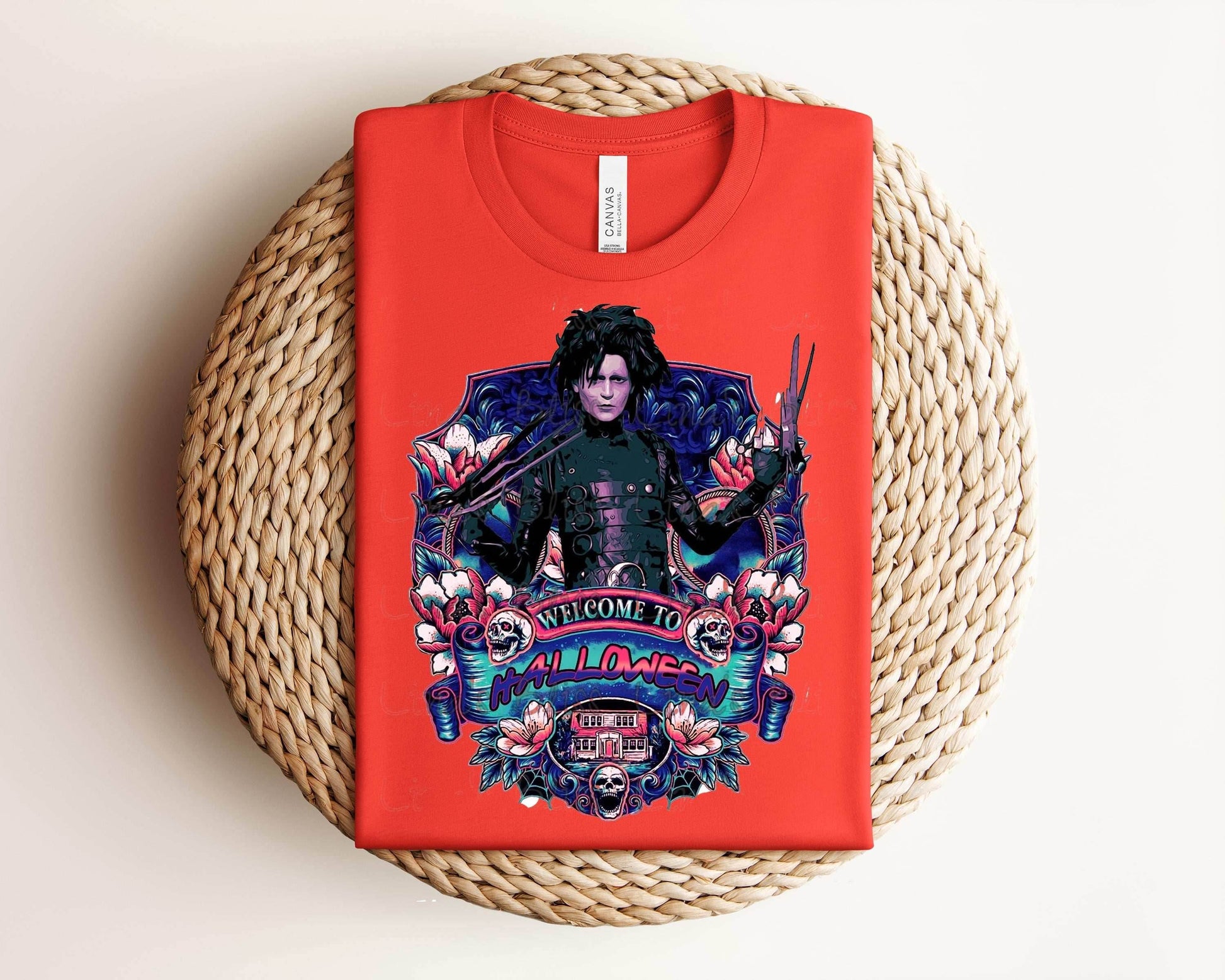 Edward Scissorhands Welcome to Halloween Graphic Tee - S