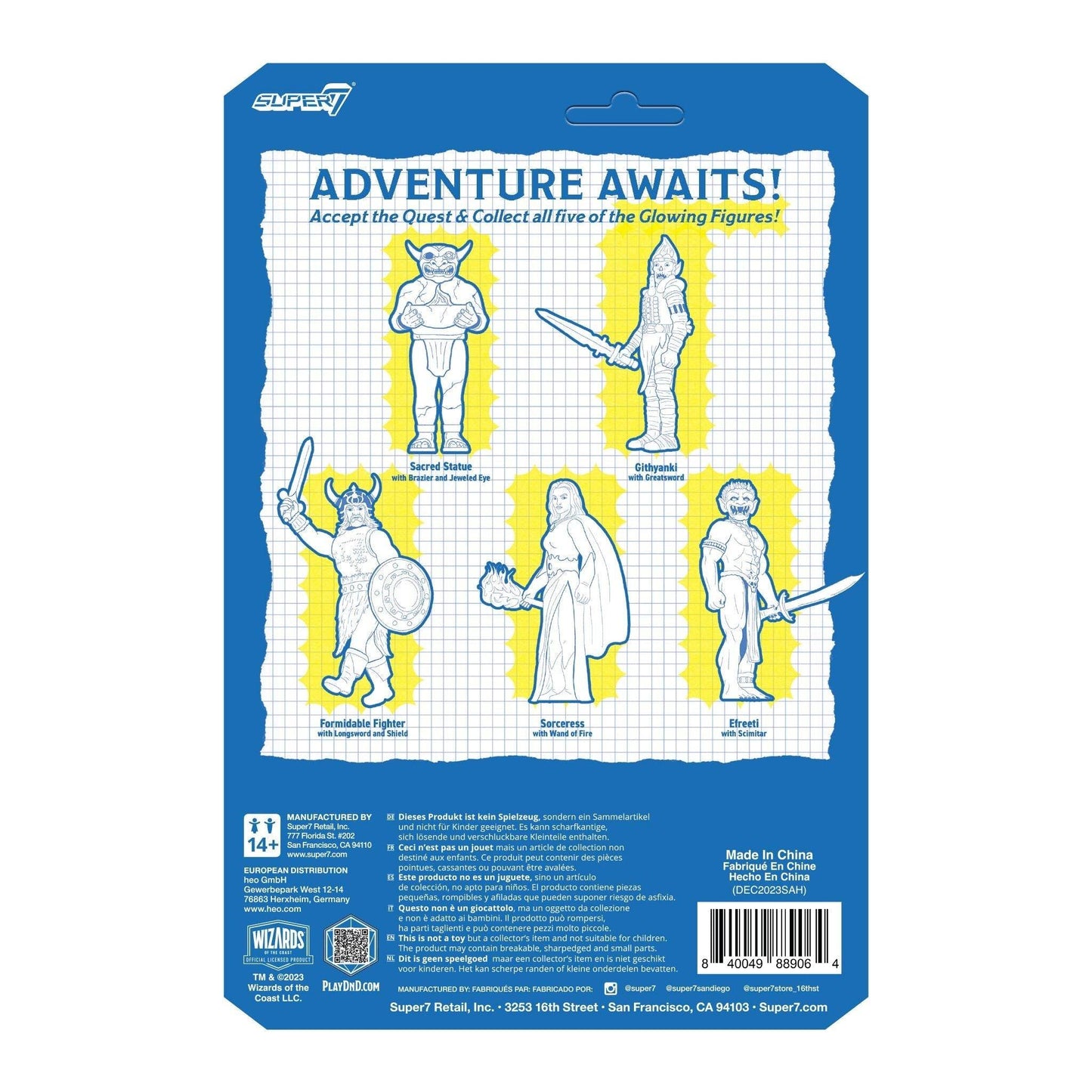 Super7 x DUNGEONS & DRAGONS - Githyanki (GLOW-IN-THE-DARK) ReAction Figure - 