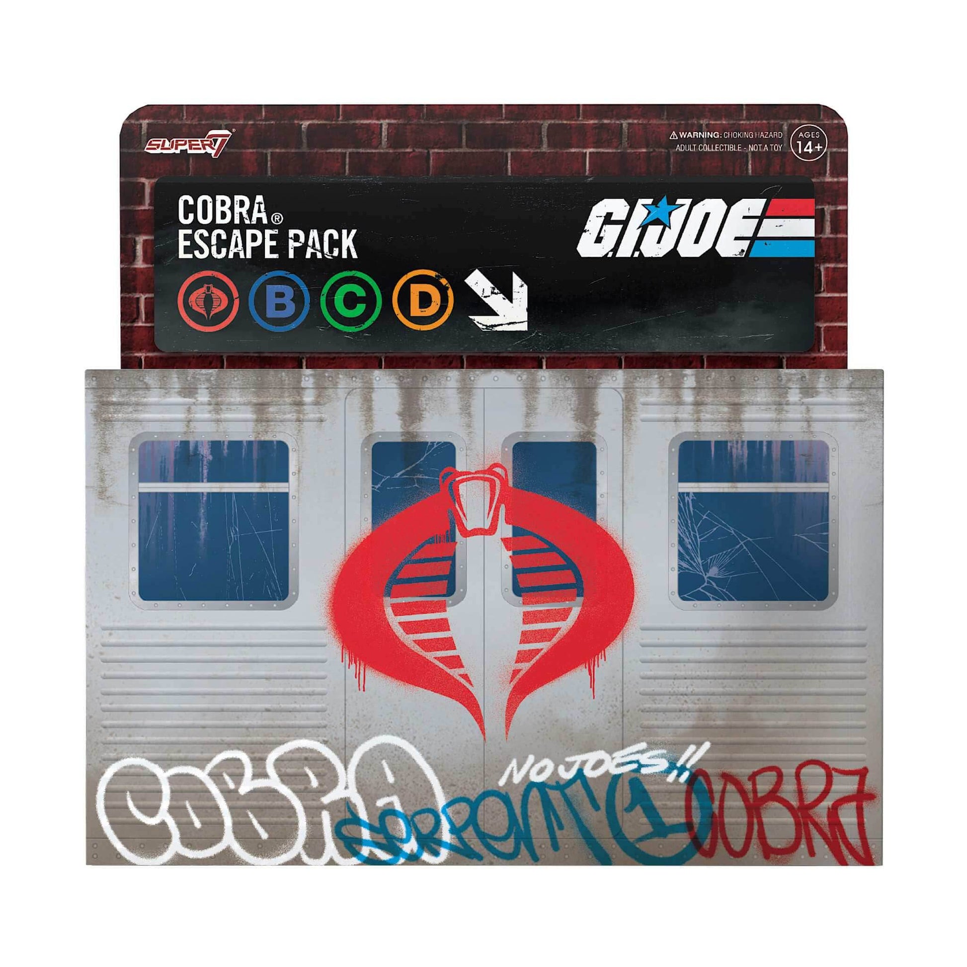 Super7 x G.I. Joe Cobra Escape Pack ReAction Figure Set 3 pk - 