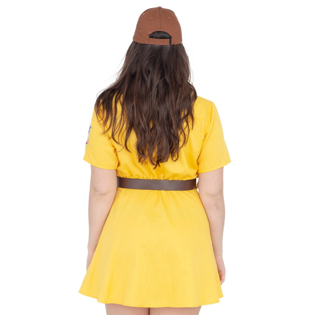 Racine Belles AAGPBL Baseball Women's Halloween Cosplay Costume Dress
