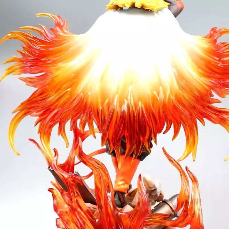Rengoku Kyoujurou Flame Hashira Anime Figure, Demon Slayer Kimetsu no Yaiba Figurines 30 cm