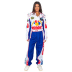 WonderBread Jumpsuit: Ricky Bobby Race Driver Costume Mashup (No Embroidery) for Adult Halloween Cosplay