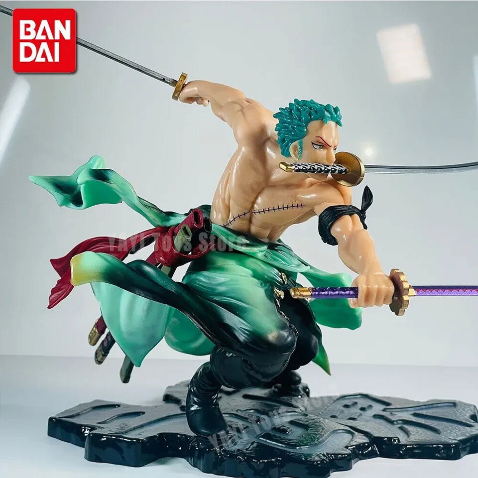Roronoa Zoro One Piece Figure, Anime Figurines King of Hell Wano Onigashima Santoryu Ogi