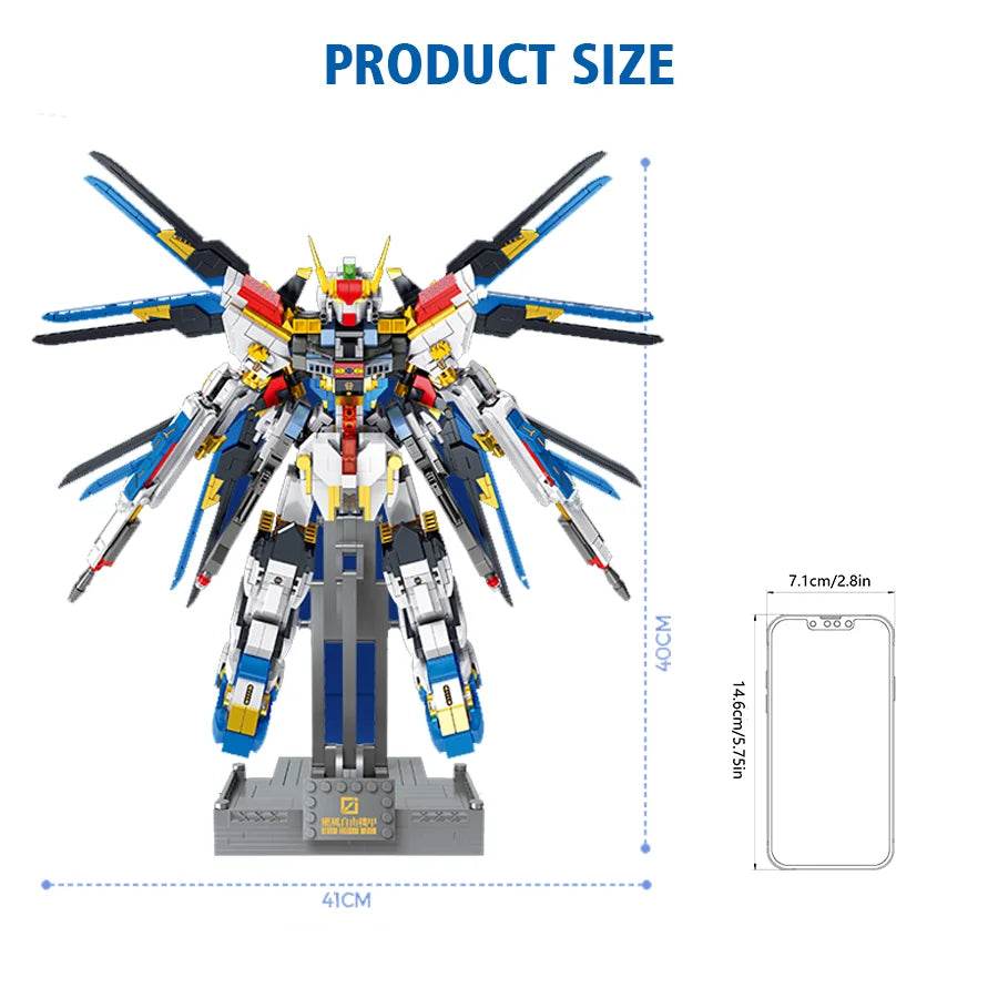 Compatible with LEGO mecha series Chinese style building block assembly model hand-made desktop ornaments birthday gift - Hurricane Freemech / CHINA
