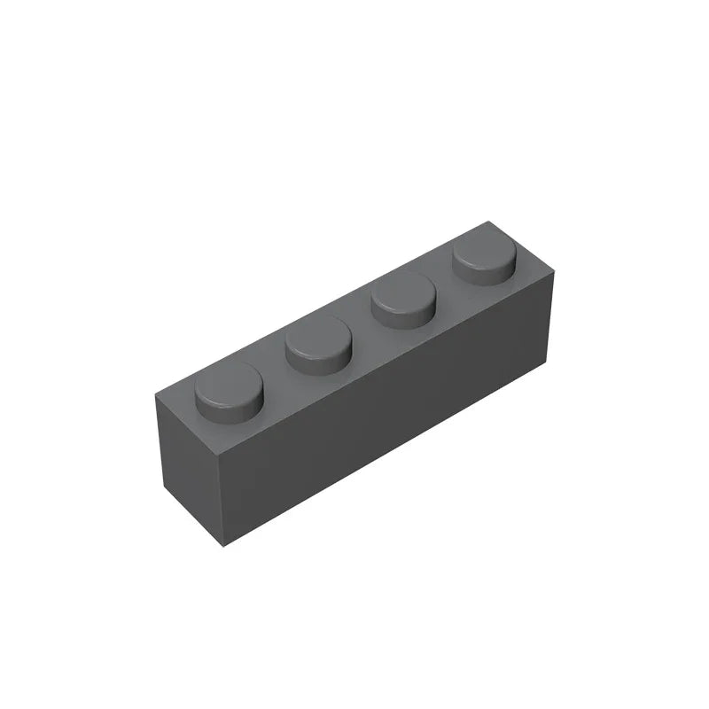 Gobricks GDS-534 Brick 1 x 4 without Bottom Tubes | Compatible Building Block Set