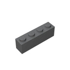 Gobricks GDS-534 Brick 1 x 4 without Bottom Tubes | Compatible Building Block Set