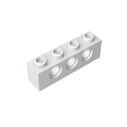 Gobricks GDS-625 Technical Brick 1x4 3-Hole | Compatible with Lego 3701