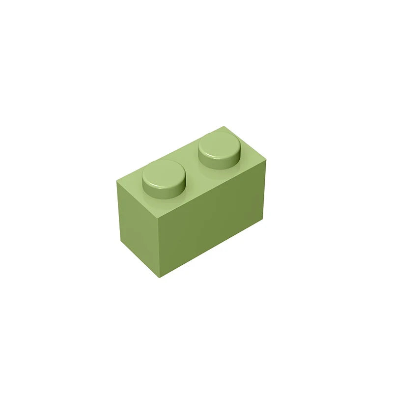 Educational Assemblage Gobricks Brick 1 x 2 without Bottom Tube | Compatible with Lego 3004 3065 35743