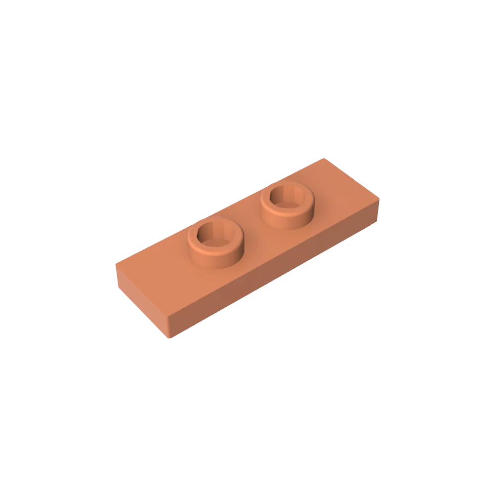 Gobricks GDS-1504 Plate, Modified 1 x 3 with 2 Studs (Double Jumper) | Compatible Building Block Piece