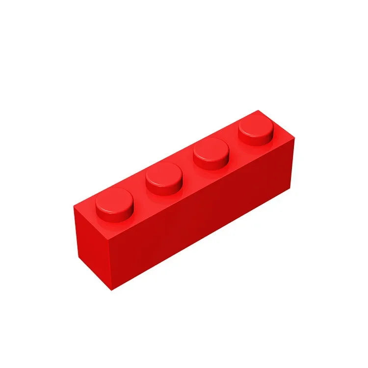 Gobricks GDS-534 Brick 1 x 4 without Bottom Tubes | Compatible Building Block Set