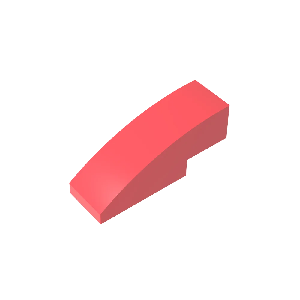 Gobricks GDS-657 Slope, Curved 3 x 1 | Compatible Building Block for Creative Construction