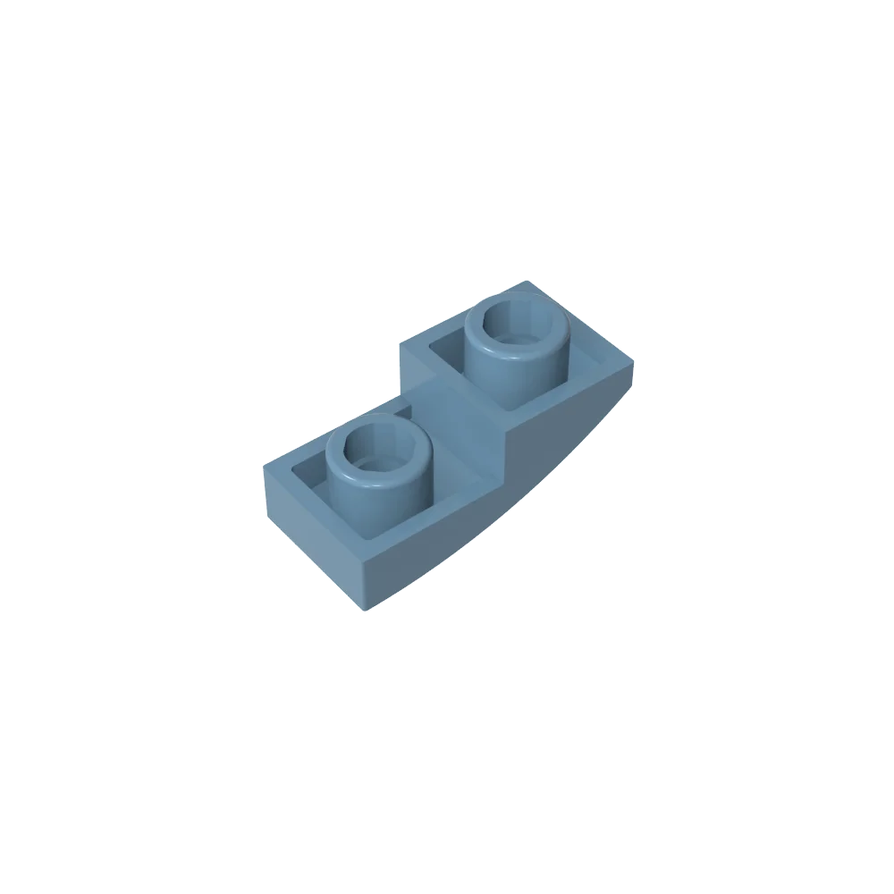 Gobricks GDS-795 Slope, Curved 2 x 1 Inverted | Compatible Building Block for DIY Projects