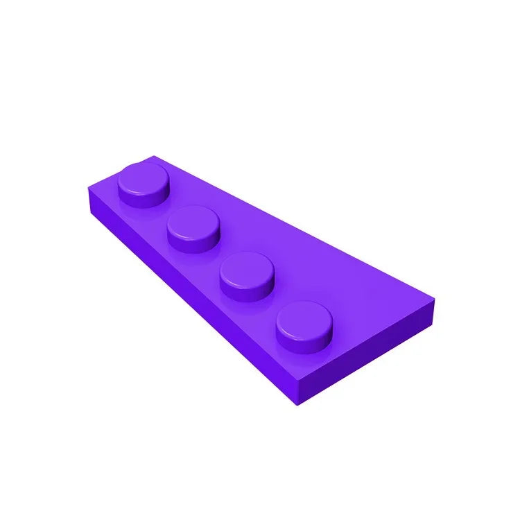 Gobricks GDS-549 Wedge Plate 4 x 2 Right | Building Block for Compatible DIY Sets