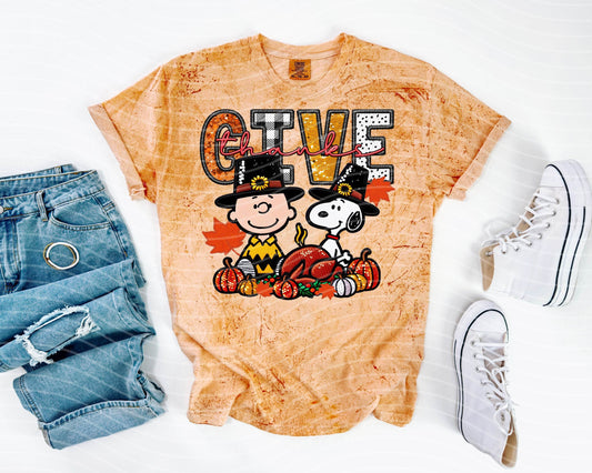 Give Thanks Graphic Tee - S