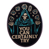 Game Master Enamel Pin Dungeons Dragons Grim Reaper Brooch Fashion Badge