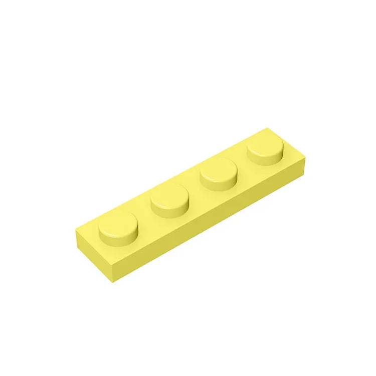 Gobricks GDS-504 Plate 1 x 4 | Compatible Building Block Pieces