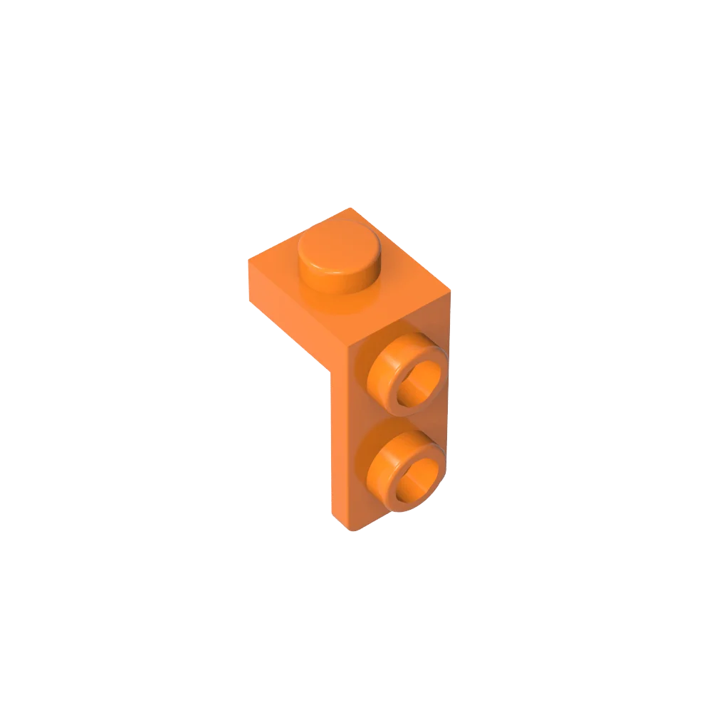 Gobricks Bracket 1 x 1 - 1 x 2 | Compatible Building Block