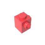 Gobricks GDS-1046 Modified Brick 1 x 1 with Studs on 2 Sides | Building Block for DIY