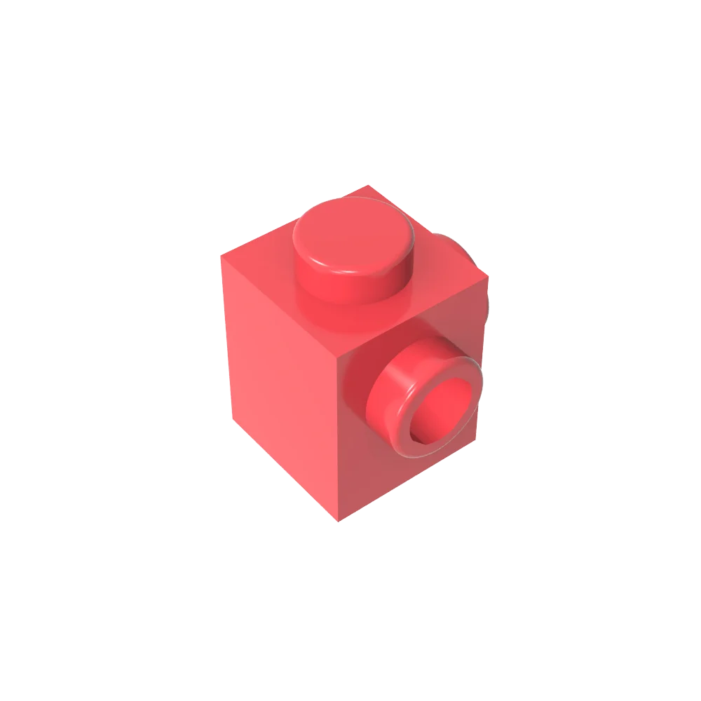 Gobricks GDS-1046 Modified Brick 1 x 1 with Studs on 2 Sides | Building Block for DIY