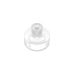Gobricks Tile Round 1x1 with Bar and Pin Holder | Compatible Building Block