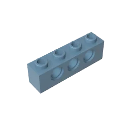 Gobricks GDS-625 Technical Brick 1x4 3-Hole | Compatible with Lego 3701