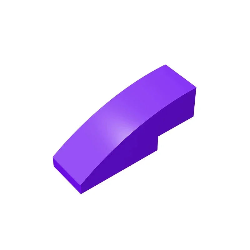 Gobricks GDS-657 Slope, Curved 3 x 1 | Compatible Building Block for Creative Construction