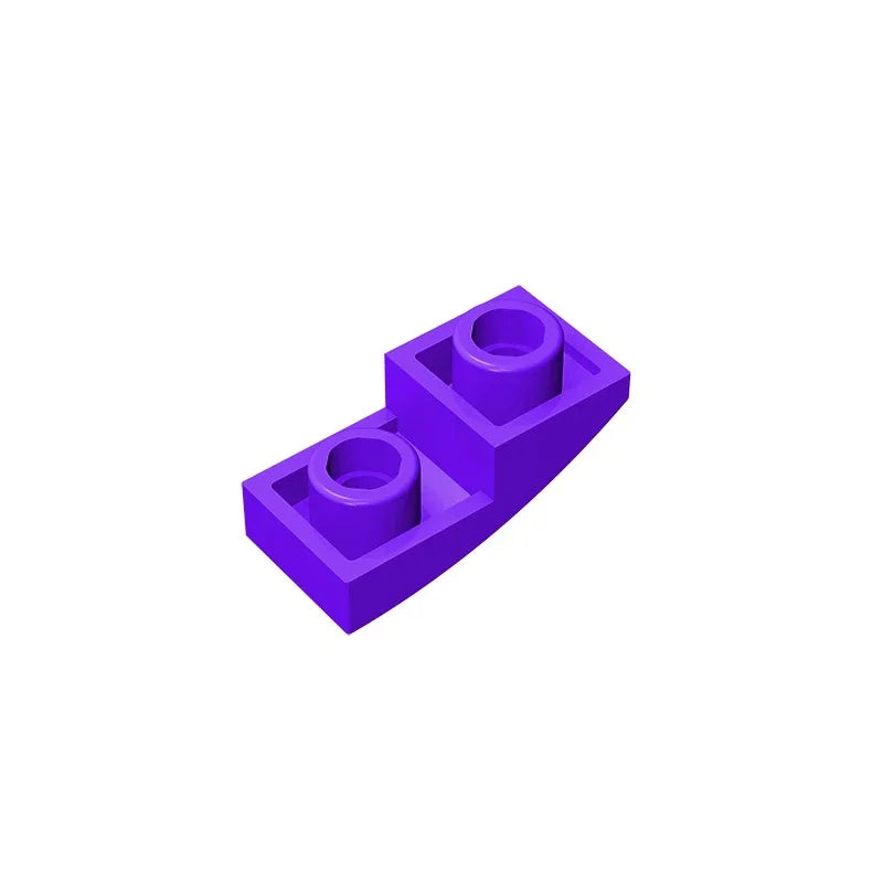 Gobricks GDS-795 Slope, Curved 2 x 1 Inverted | Compatible Building Block for DIY Projects