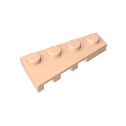 Gobricks GDS-549 Wedge Plate 4 x 2 Right | Building Block for Compatible DIY Sets