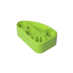 Gobricks GDS-2016 Technical Beam 2 x 3 L-Shape with Quarter Ellipse Thick | Building Blocks Toy Compatible with Lego 71708