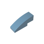 Gobricks GDS-657 Slope, Curved 3 x 1 | Compatible Building Block for Creative Construction