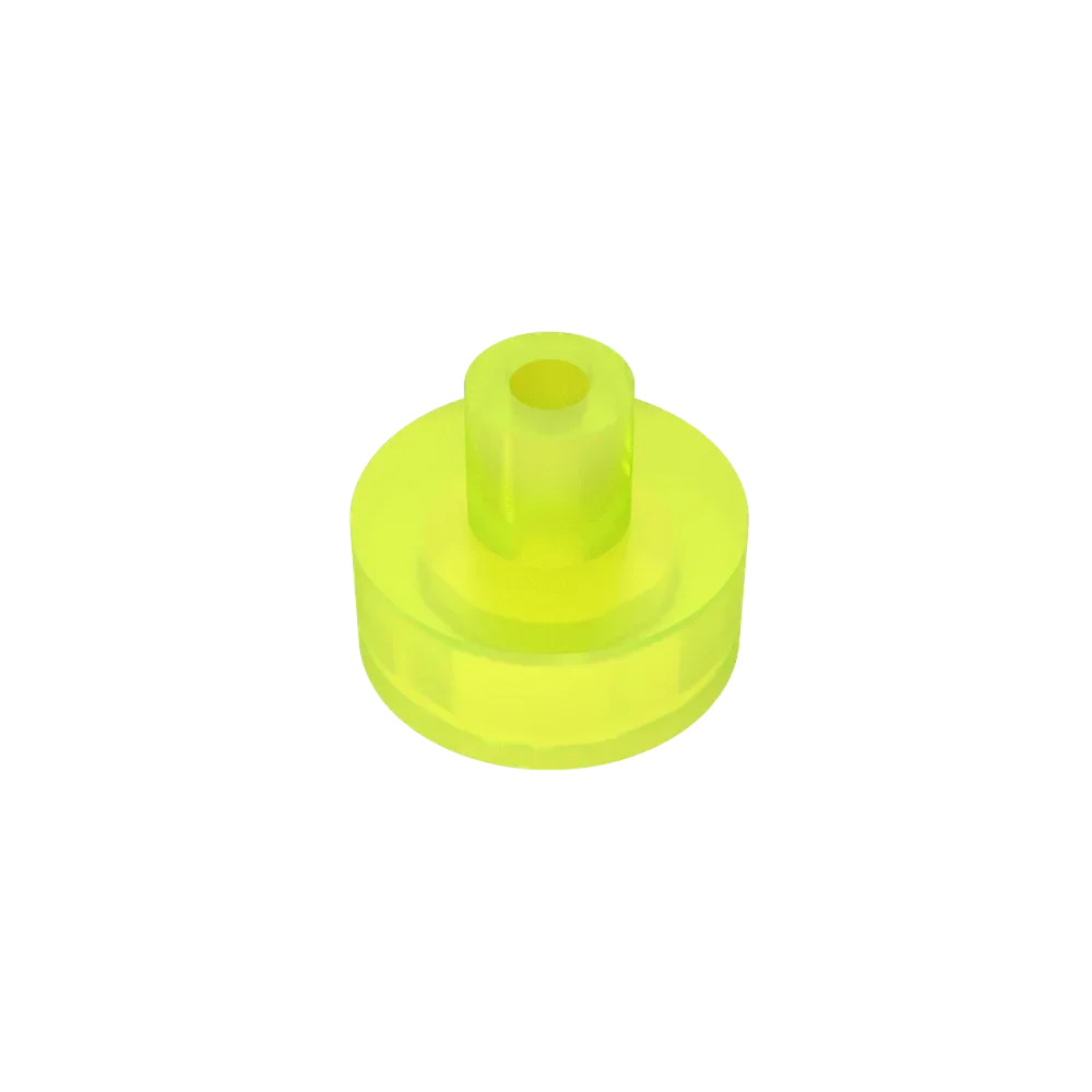Gobricks Tile Round 1x1 with Bar and Pin Holder | Compatible Building Block