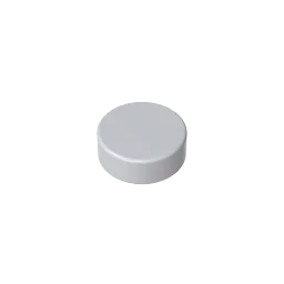 Gobricks GDS-612 Flat Tile 1x1 Round | Compatible Building Block