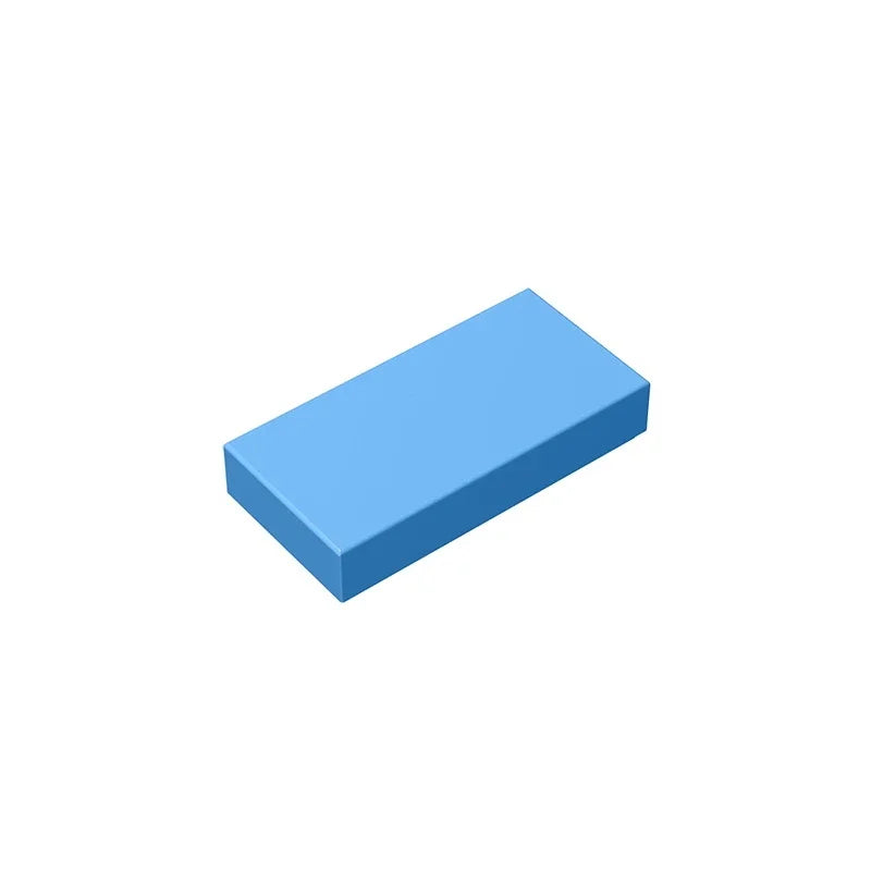 Gobricks GDS-566 Tile 1 x 2 with Groove | Compatible Building Block