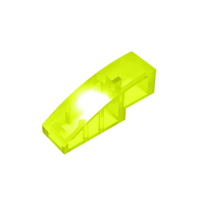 Gobricks GDS-657 Slope, Curved 3 x 1 | Compatible Building Block for Creative Construction